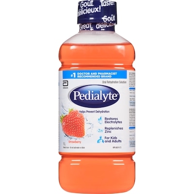 Pedialyte Oral Rehydration Solution Strawberry 1 l, $1.10/100ml
