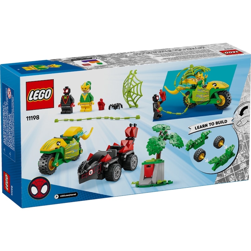 Spidey Spin and Electro Dinosaur Vehicle Chase 11198