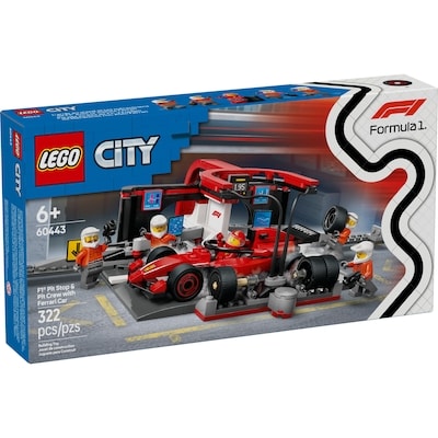 LEGO City Formula 1 L’arrêt au stand et les mécaniciens de F1® avec la voiture Ferrari 60443 1 ea, 40,00 $/1ch