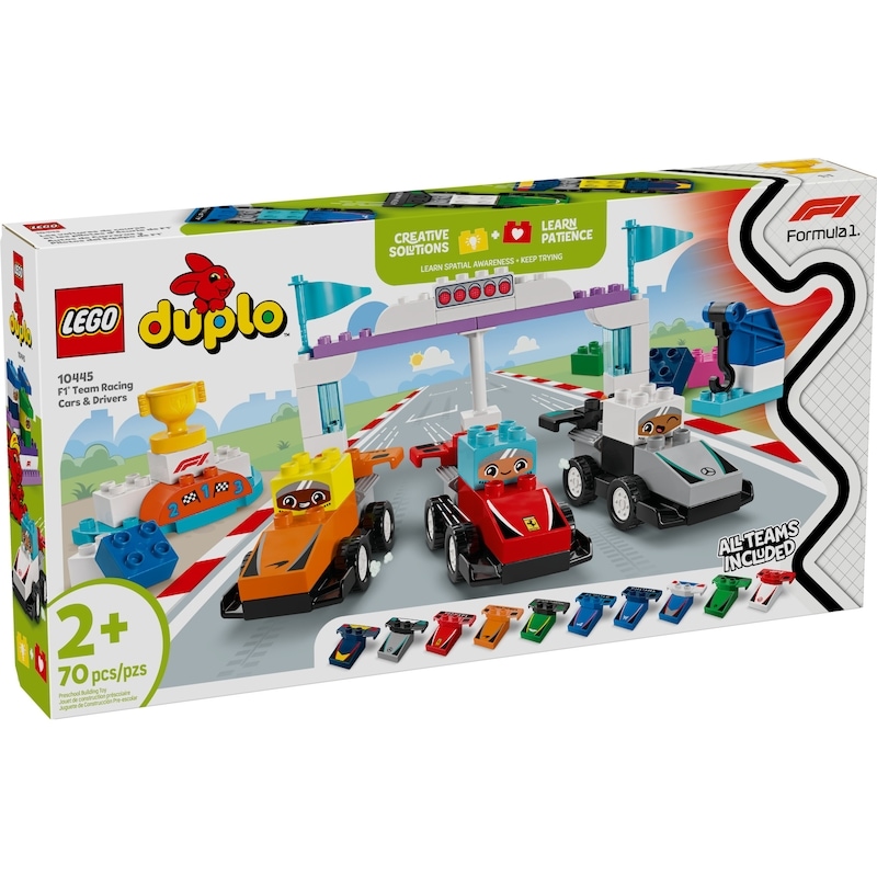 DUPLO Town F1® Team Race Cars & Drivers 10445
