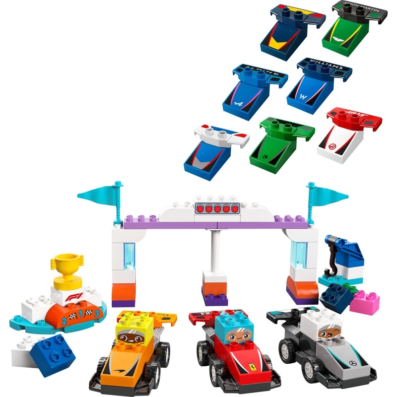 DUPLO Town F1® Team Race Cars & Drivers 10445