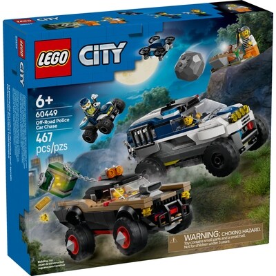 LEGO City Great Vehicles La poursuite en voiture de police tout-terrain 60449 1 ea, 42,50 $/1ch
