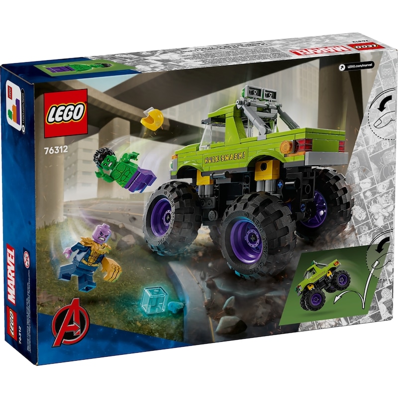 Super Heroes Marvel The Hulk Truck vs. Thanos 76312
