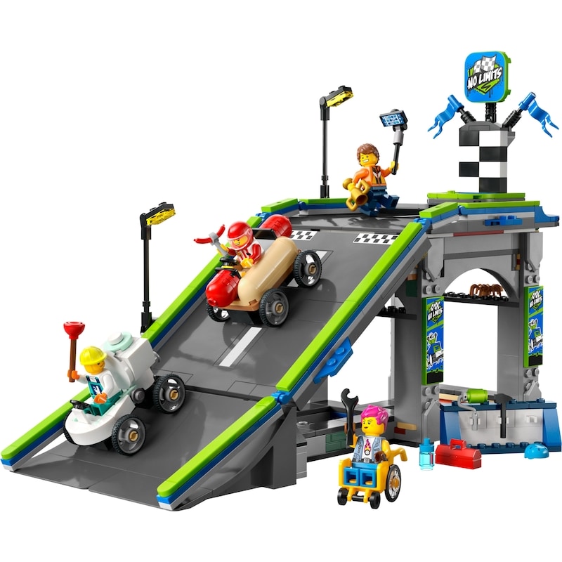 City Great Vehicles No Limits: Race Car Ramp Track 60460