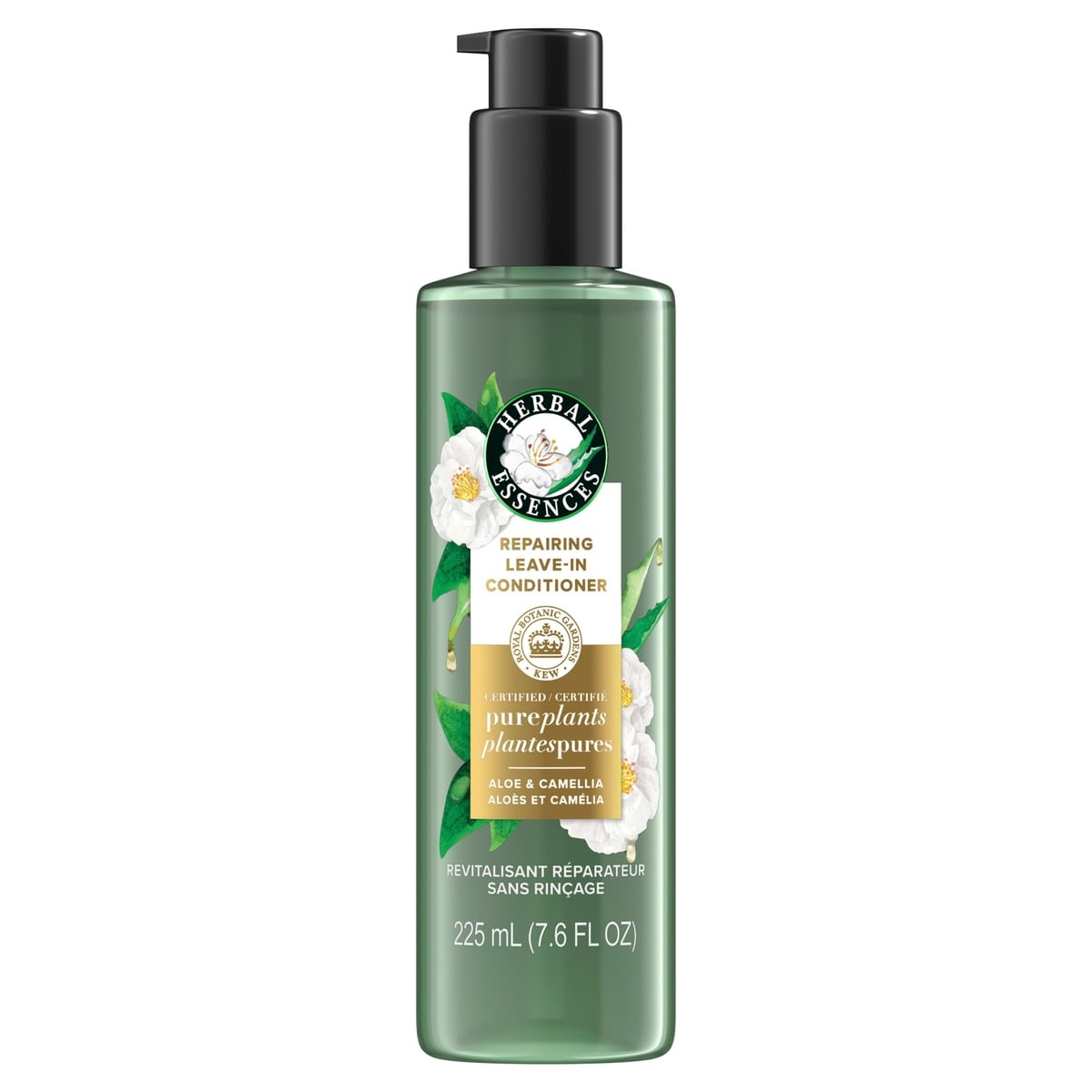 Herbal Essences Revitalisant réparateur sans rinçage, plantes pures certifiées, avec aloès et huile de fleur de camélia, 225mL (7,6oz liq.) 225 ml, 4,88 $/100ml