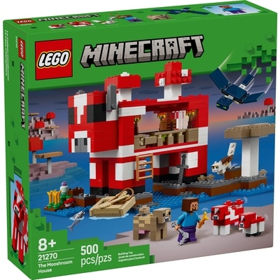 LEGO Minecraft The Mooshroom House 21270 1 ea, $65.00/1ea