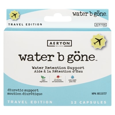 Aeryon Wellness Water B Göne Water Retention Support Travel Edition 12 ea, $1.42/1ea