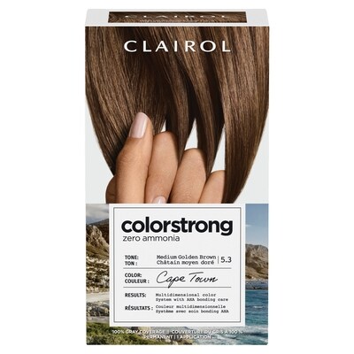 Clairol Colorstrong couverture du gris à 100 % châtain moyen doré 5.3 cape town 1 ea, 15,99 $/1ch