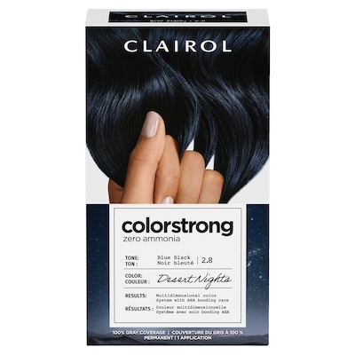 Clairol Colorstrong 100% Gray Coverage Blue Black 2.8 Desert Nights 1 ea, $19.99/1ea