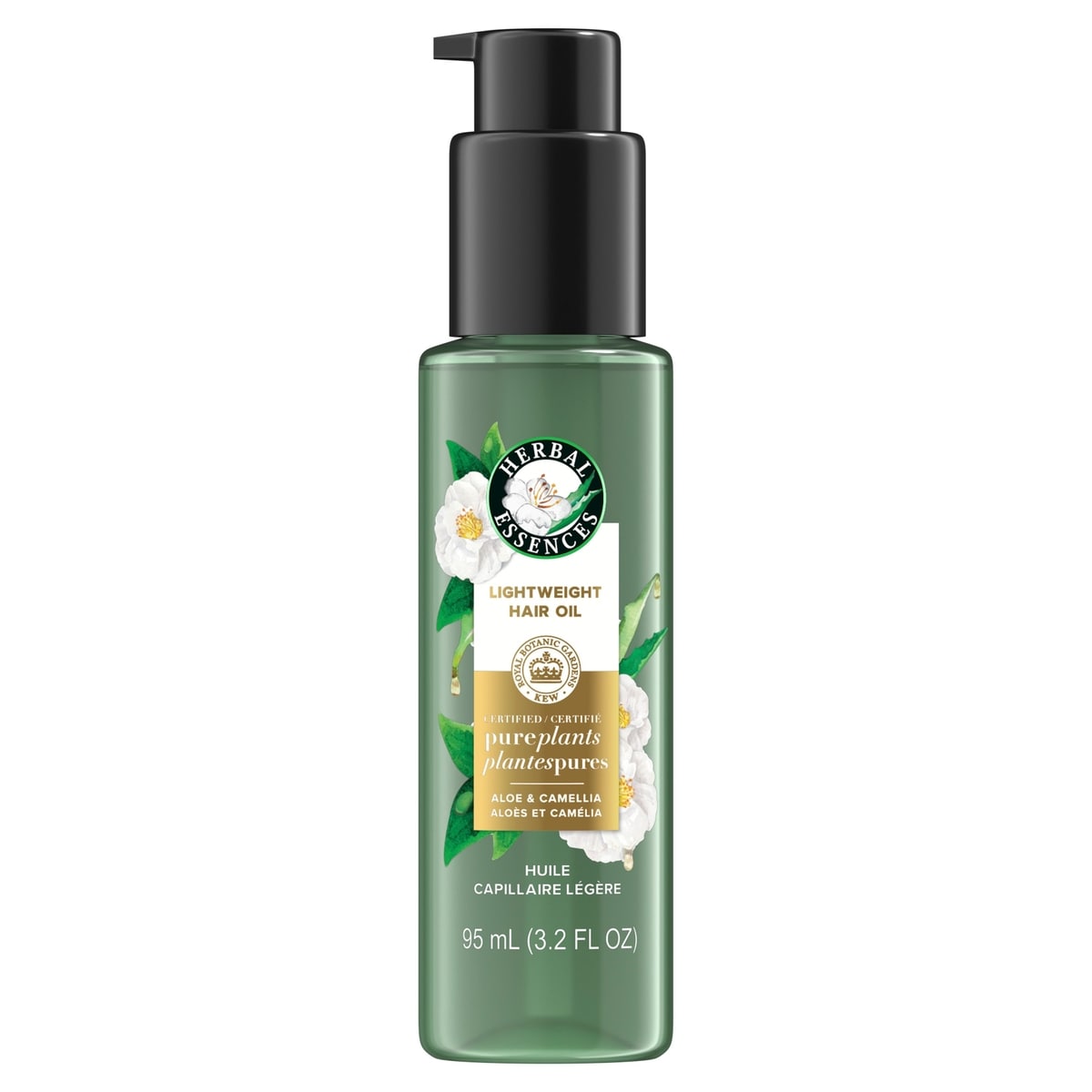 Herbal Essences Huile capillaire légère, plantes pures certifiées, avec aloès et huile de fleur de camélia, 95mL (3,2oz liq.) 95 ml, 11,57 $/100ml