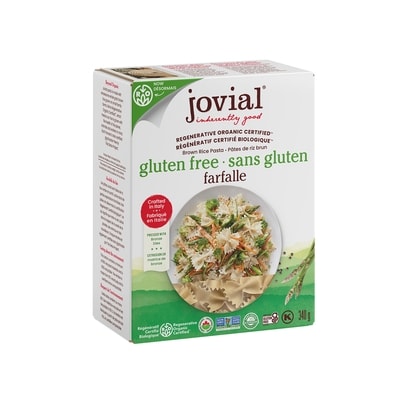 Jovial Gluten Free Brown Rice Farfalle 340 g, $2.06/100g