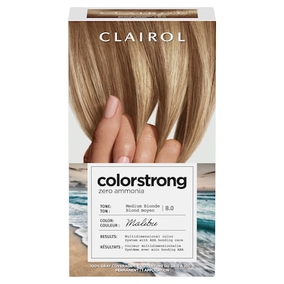 Clairol Colorstrong 100% Gray Coverage Medium Blonde 8.0 Malibu 1 ea, $19.99/1ea