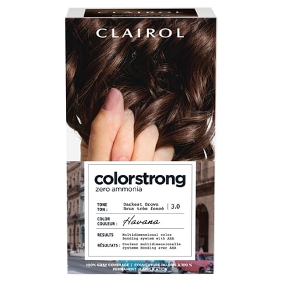 Clairol Colorstrong 100% Gray Coverage Darkest Brown 3.0 La Habana 1 ea, $18.99/1ea