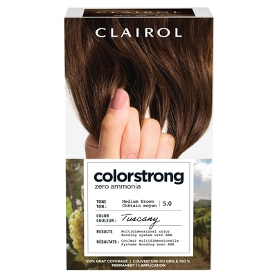 Clairol Colorstrong 100% Gray Coverage Medium Brown 5.0 Toscana 1 ea, $18.49/1ea