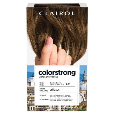 Clairol Colorstrong 100% Gray Coverage Light Brown 6.0 Roma 1 ea, $18.99/1ea