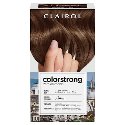 Clairol Colorstrong 100% Gray Coverage Light Brown 6.0 Roma 1 ea, $15.00/1ea