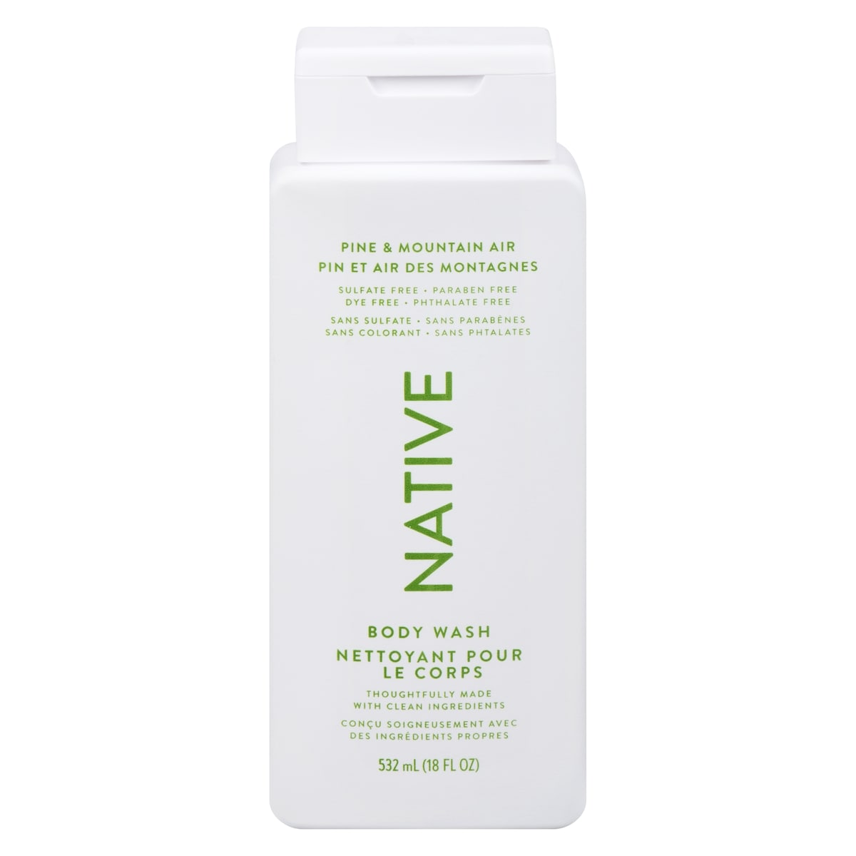 Native Body Wash, Pine & Mountain Air 532 ml, $2.26/100ml
