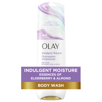 Olay Indulgent Moisture Body Wash Infused with Vitamin B3, Notes of Elderberry and Almond Cream 591 ml, $2.20/100ml