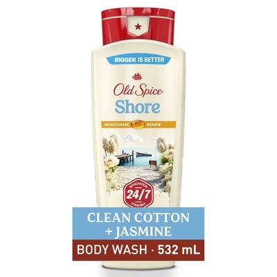 Old Spice Men's Body Wash for Men, Shore Scent, 24/7 Shower Fresh 532 ml, $2.25/100ml