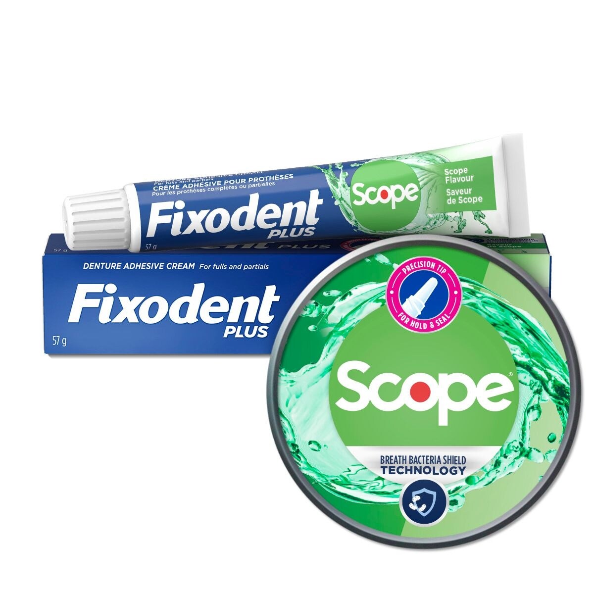 Fixodent Crème adhésive pour prothèses saveur de scope 57 g, 16,65 $/100g
