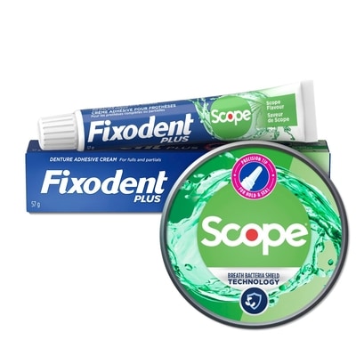 Fixodent Crème adhésive pour prothèses saveur de scope 57 g, 16,65 $/100g