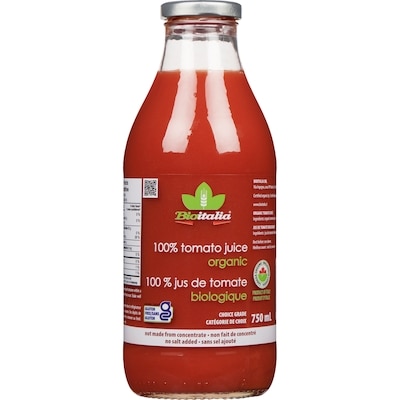 Bioitalia 100% Tomato Juice Organic 750 ml, $0.80/100ml