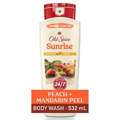 Old Spice Men's Body Wash for Men, Sunrise Scent, 24/7 Shower Fresh 532 ml, $2.25/100ml