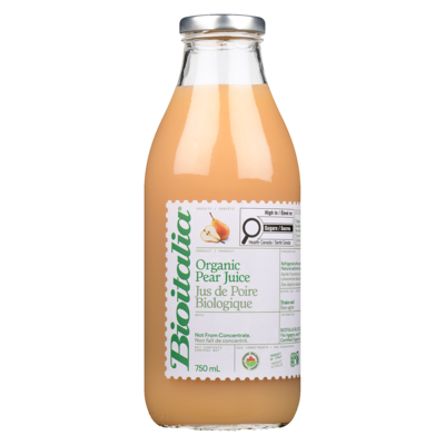 Bioitalia Jus de poire biologique 750 ml, 1,20 $/100ml
