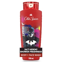 Old Spice Cleansing Body Wash for Men, 24/7 Shower Fresh with Lasting Scent, 2 in 1 Body and Face Wash, Rich Lather, Batman, Black Cherry and Nightfall Scent 709 ml, $1.41/100ml