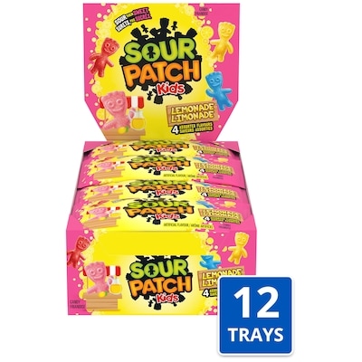 Maynards Friandises SOUR PATCH KIDS à saveur de limonade (Emballage de 18) 18x60.0 g, 2,08 $/100g