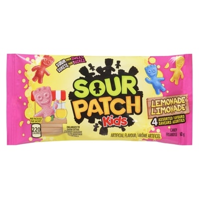 Maynards SOUR PATCH KIDS, Lemonade Flavour Candy 60 g, $3.32/100g