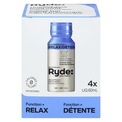 Ryde Relax 4x60.0 ml, $5.00/100ml