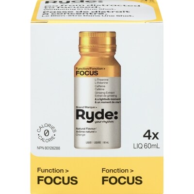 Ryde Focus 4x60.0 ml, 5,00 $/100ml