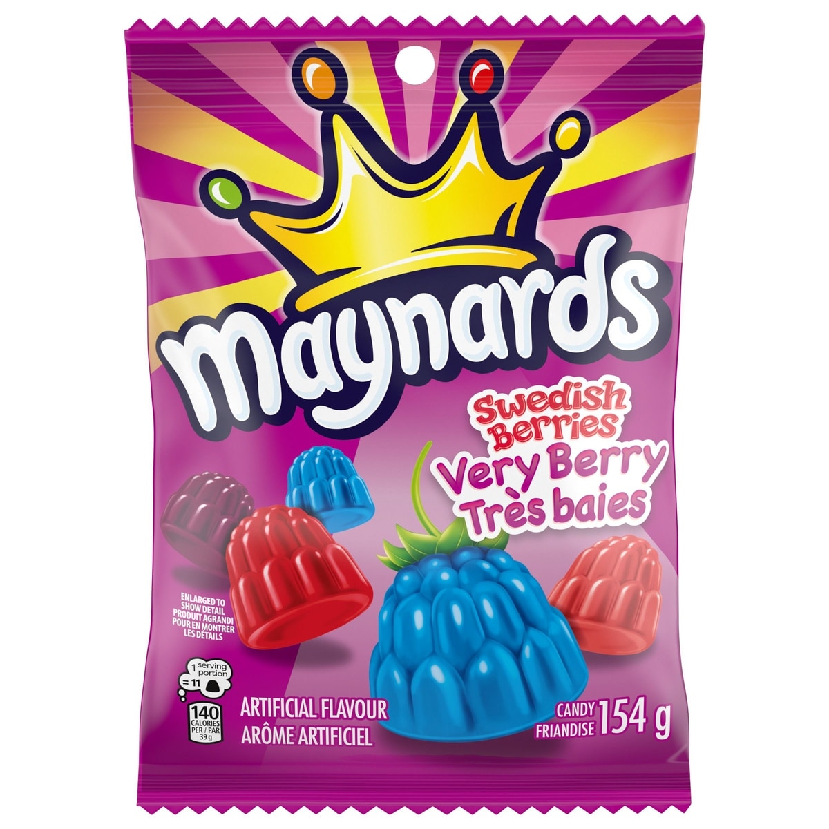Maynards Swedish Berries Very Berry 154 g, $2.14/100g