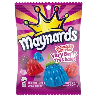 Maynards Swedish Berries Très baies 154 g, 2,14 $/100g