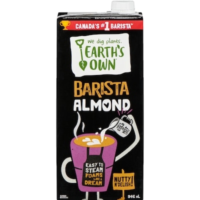Earth's Own Almond Beverage Barista Almond 946 ml, $0.53/100ml