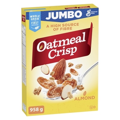 General Mills Breakfast Cereal, Almond, Jumbo Size, High Fibre 958 g, $1.36/100g