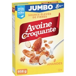 General Mills Céréales Déjeuner , Amandes, Format Jumbo, Riche en Fibres 958 g, 1,36 $/100g