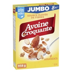 General Mills Céréales Déjeuner , Amandes, Format Jumbo, Riche en Fibres 958 g, 1,04 $/100g