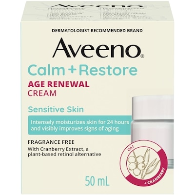 Aveeno Crème régénérante antiâge Calm + Restore 50 ml, 72,98 $/100ml