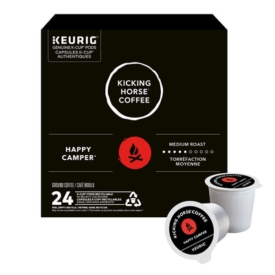 Kicking Horse Happy Camper, Medium Roast, K-Cup Coffee Pods, 24 Count 24 ea, $1.33/1ea