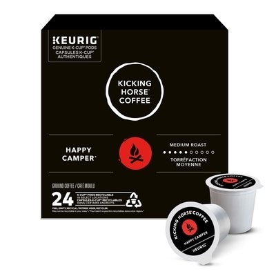 Kicking Horse Happy Camper, Medium Roast, K-Cup Coffee Pods, 24 Count 24 ea, $1.54/1ea