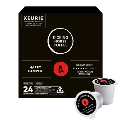Kicking Horse Happy Camper, Medium Roast, K-Cup Coffee Pods, 24 Count 24 ea, $1.54/1ea