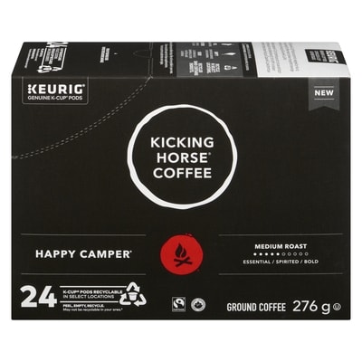 Kicking Horse Ground Coffee Happy Camper Medium Roast 24 ea, $1.54/1ea
