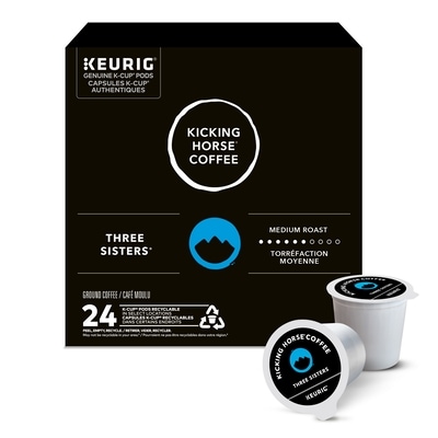 Kicking Horse Three Sisters, Medium Roast, K-Cup Coffee Pods, 24 Count 24 ea, $1.54/1ea