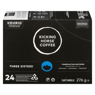 Kicking Horse Three Sisters torréfaction moyenne, K-Cup café en dosettes 24 ea, 1,54 $/1ch