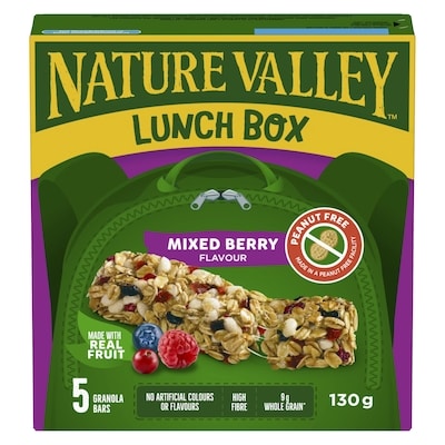 Lunchbox Granola Bars, Mixed Berry, Kids Snacks, 5 ct