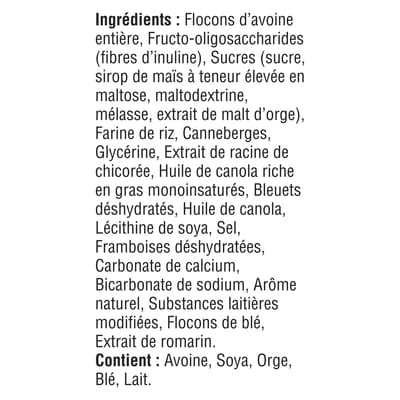 Barres Granola Lunchbox, Baies Mélangées, Collation pour Enfants, 5 unités