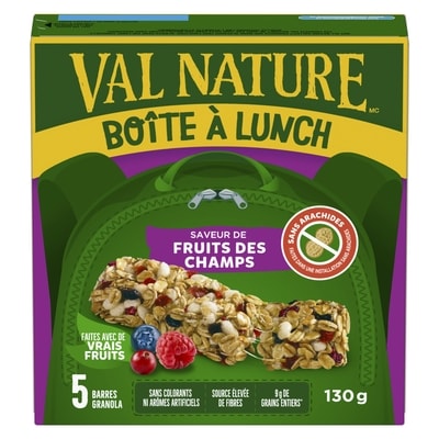 Barres Granola Lunchbox, Baies Mélangées, Collation pour Enfants, 5 unités