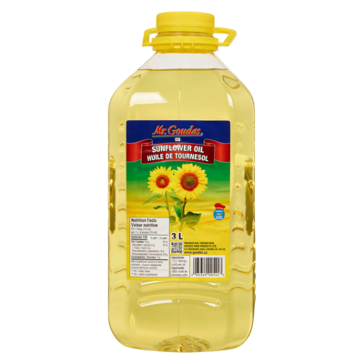 Mr Goudas Sunflower Oil 3 l, $0.40/100ml
